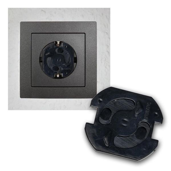 5x plug-in protection for plug sockets | twist mechanism