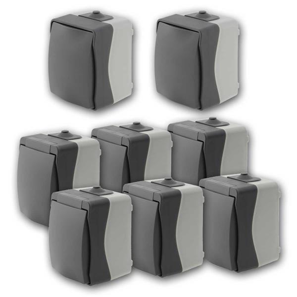 NUQUI wet room set "Starter", 8 pieces | switch, socket