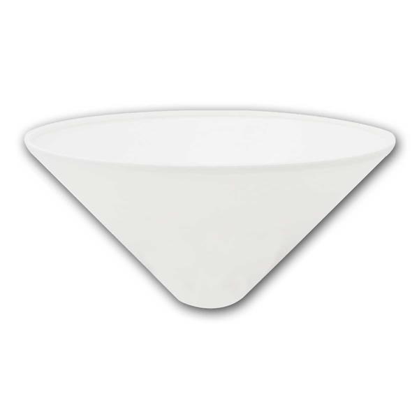 Lamp canopy, cone shape Ø120x60mm | plastic, white