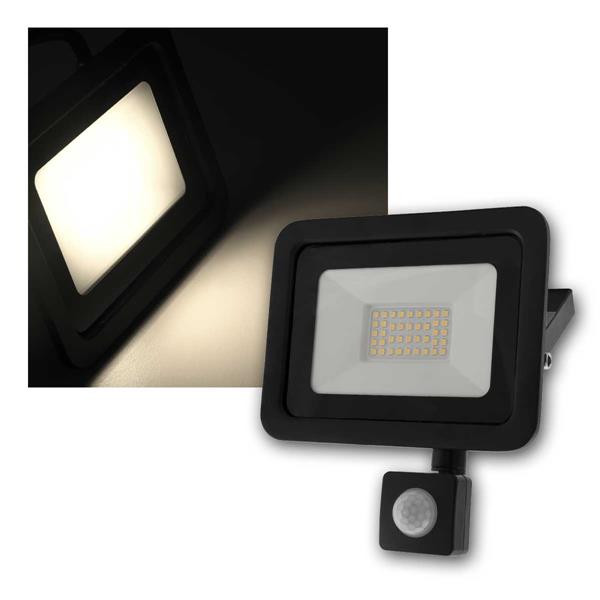 LED outdoor spotlight with PIR sensor, 30W | 2250lm, IP66