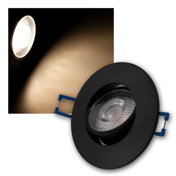 LED spotlight "EL-313", 230V/4.5W, 450lm | black, set of 10