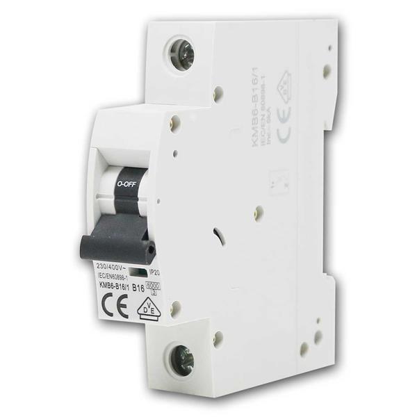 Circuit breaker KMB6-B16/1, 1-pole, rated current 16A