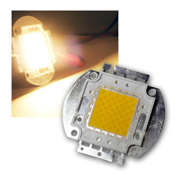 1 LED chip 50W high power warm white, square