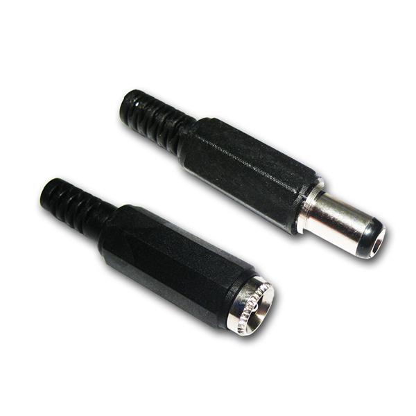 Dc-kupplung 2-polig Pin 2 1mm mit Knickschutz for sale online 