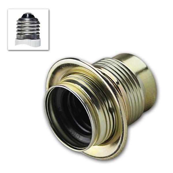 Metal socket E27 brass max 250V/4A, with thread
