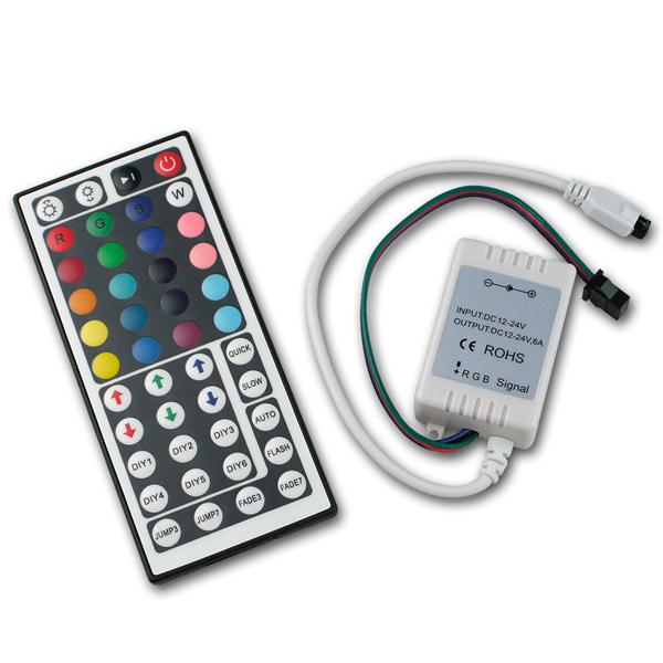 LED RGB controller with IR remote control extended