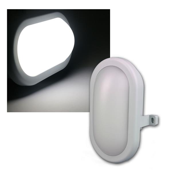 LED Oval Feuchtraum-Leuchte, 230V/5,5W, 450lm