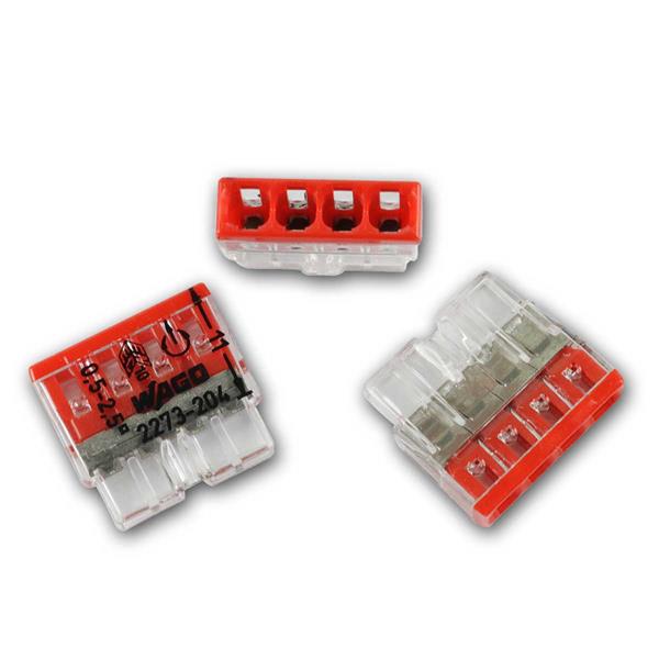 WAGO micro plug-in terminal | 4x 0.5-2.5 mm² | 50 piece