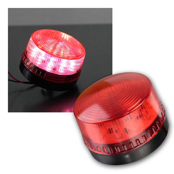 Roter Strobe Blitzer, Sockel E27, 230VAC - LED, Schausteller