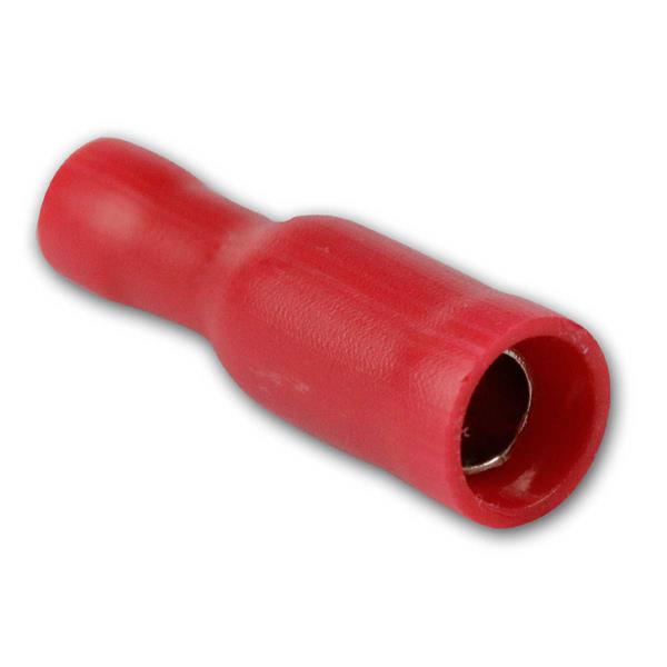 Round plug sleeve, 0.5-1.5mm² | 50 pieces, red, plastic box