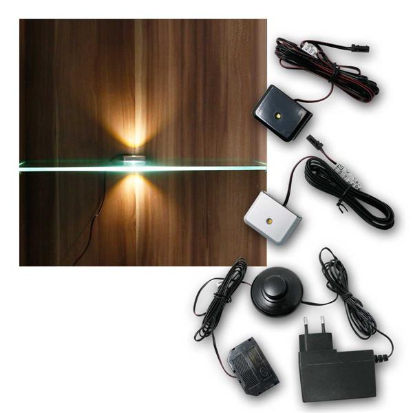 LED Glass Floor Lighting 3D Clip | LED Lightbar+Power Supply
