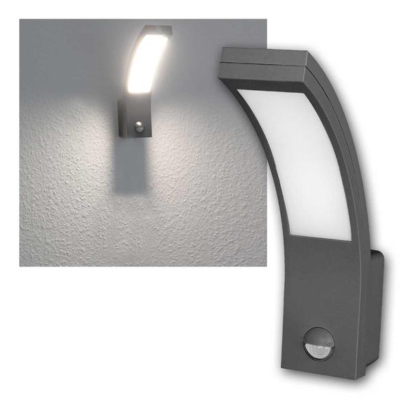 LED outdoor light PIRYT | facade light anthracite, 10W 230V
