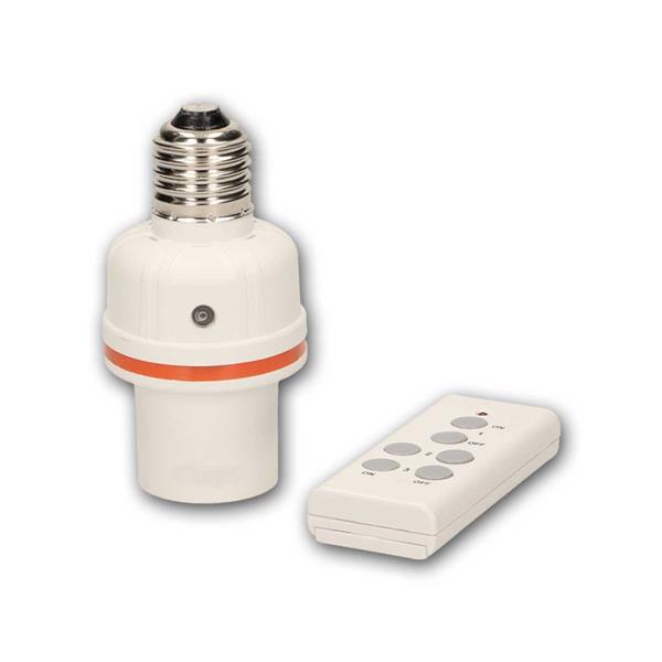 E27 lamp socket adapter with remote control | radio socket