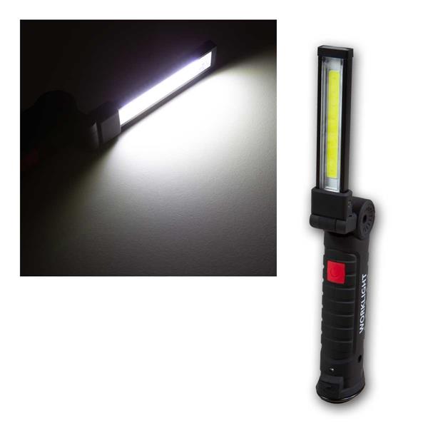 Accu LED work light AL-165 | 5+1W, step-dimmable, IP54