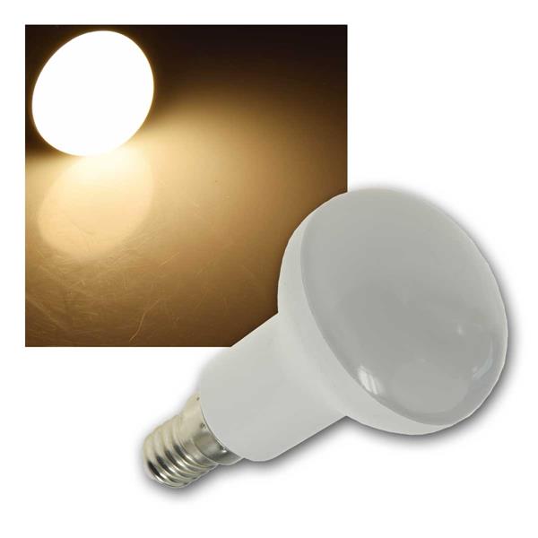 LED reflector spotlight R50 | warm white | E14 bulb 6W