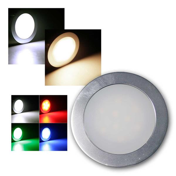 Slim LED Einbau-Leuchte Alu 12V 0,5W IP67 trittfest Spot Wand-Leuchten Spots 