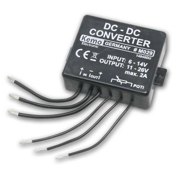 DC converter, 6-14 V/DC to 11-26V/DC | max. 2A