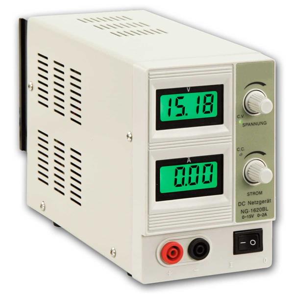 Laboratory power supply "NG-1620BL" 0-15V, 0-3A, 30W
