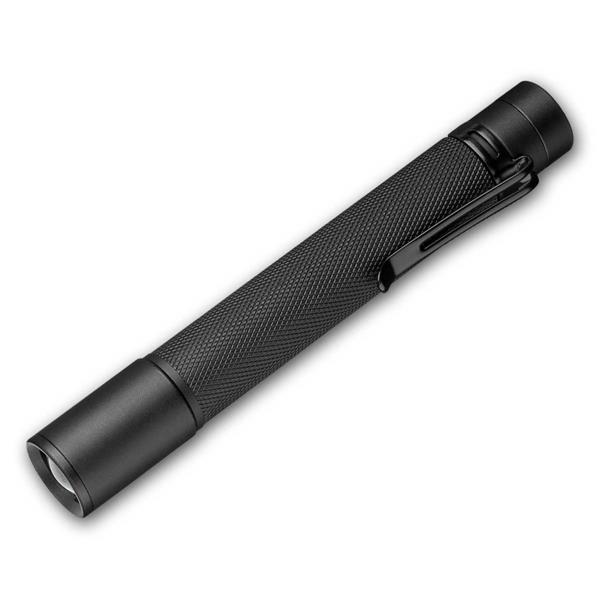 3W LED flashlight "Zoom 120" | dimmable, super bright, alu