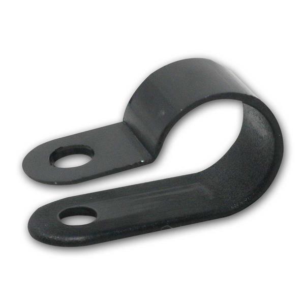 Plastic cable clips Ø13.2mm | screwable, black, pack of 500