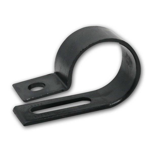 Fastening clamps Ø19mm | screwable, black, 100 piece