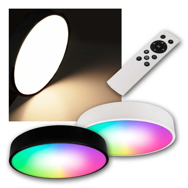 WiFi LED ceiling light Ø40cm, CCT+RGB | controllable via app