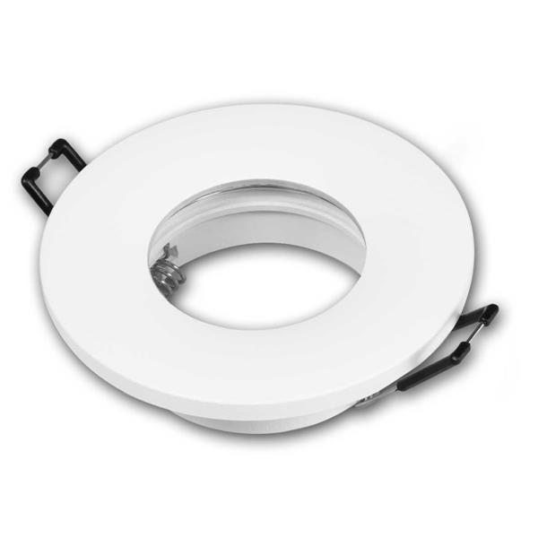 Built-in frame W-30 matt white, round, for LED modules, IP44