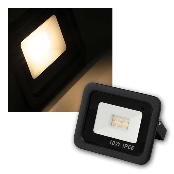 LED outdoor spotlight SLIM 10W | spotlight warm white, IP66