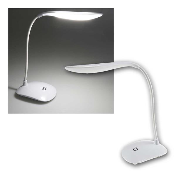 LED table lamp, cool white |  dimmable, battery or 5V USB