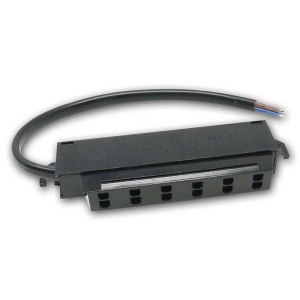 Low voltage AMP Adapter | 6-fold distributor | black