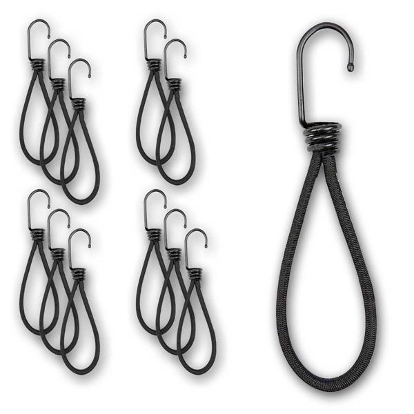 Bungee cords with hook | for inside and outside, 12 pieces