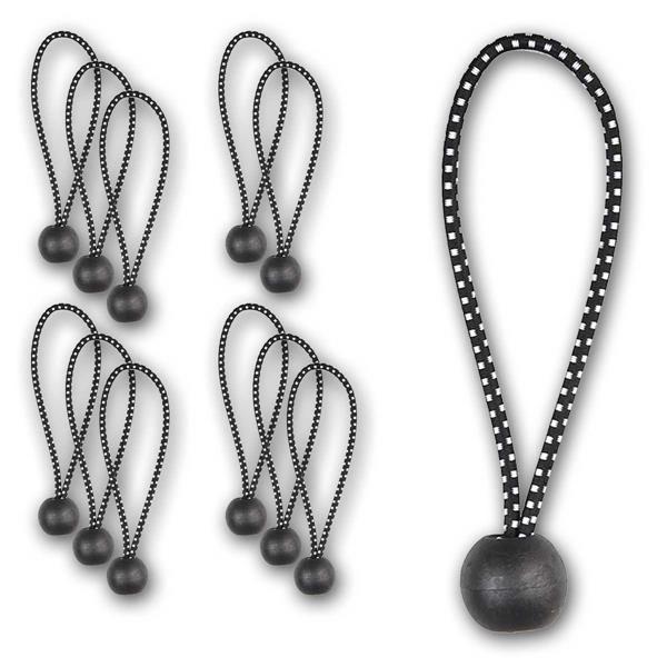 Bungee cords with ball | for inside and outside, 12 pieces
