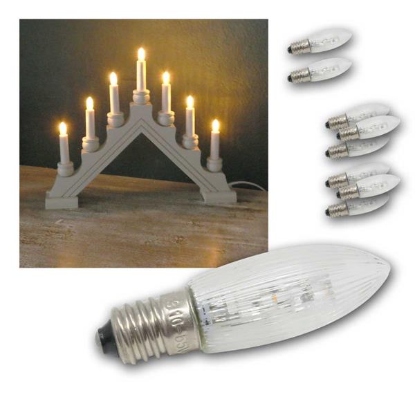 E10 LED bulbs | Replacement lamps for candle arches
