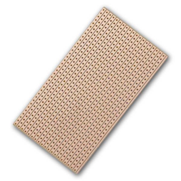 Circuit board 90x50mm, hard paper | RM 2.54mm, 5 piece