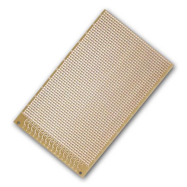 Strip grid board 100x160mm, RM 2.54mm | connector pins