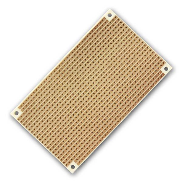 PCB with hole pattern 60x100mm | RM 2.54mm, 5 piece