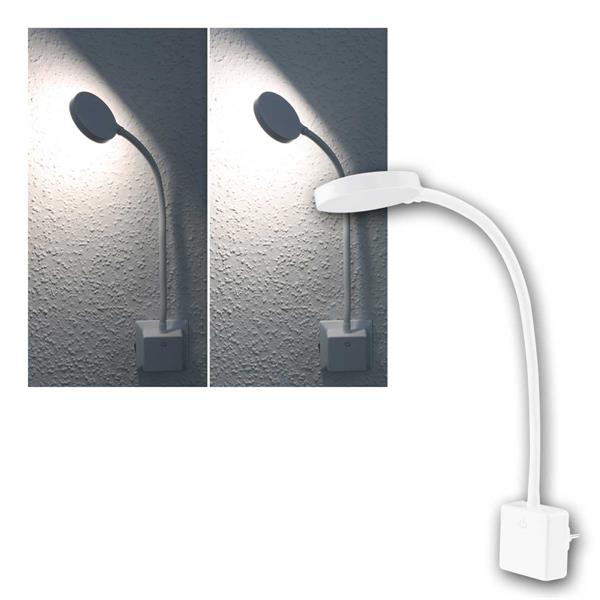 LED socket light CT-SEL, neutral white | gooseneck