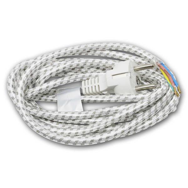 Iron connection cable, 3m | 3-wire, with fabric jacket, IP20