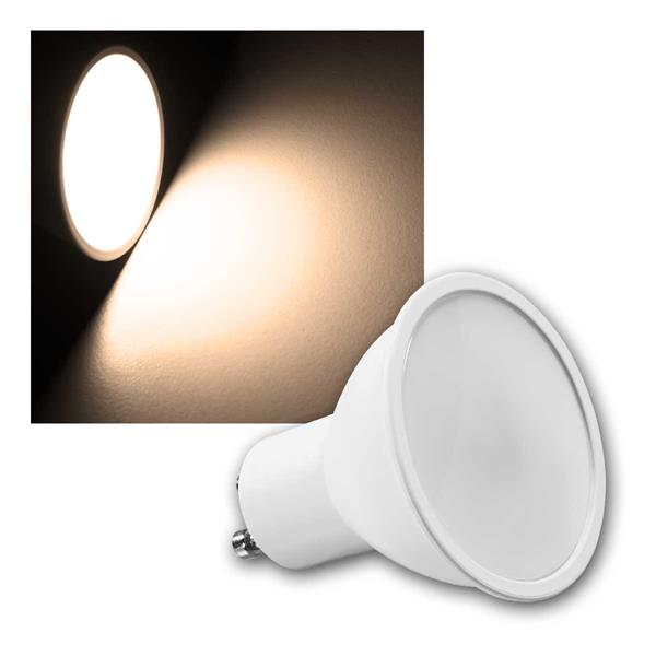 LED spotlight "MS-60", base GU10 | 230V/6W, warm white