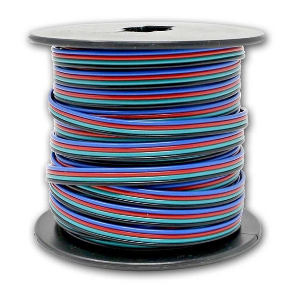 25m installation cable for LED RGB strips, wire 4x0.35mm²