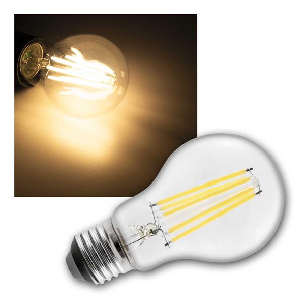 E27 filament bulb FILED | 840lm, warm white, 5 pieces