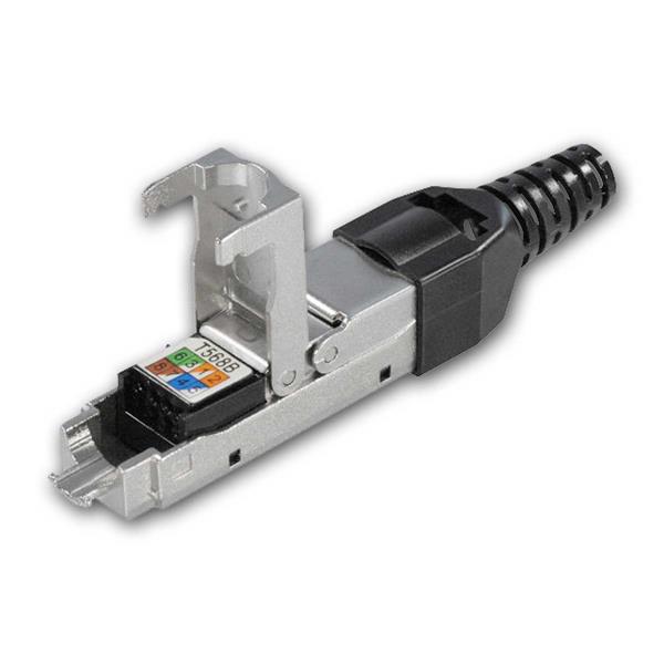 Connection module for network cable Cat 8.1, tool-free