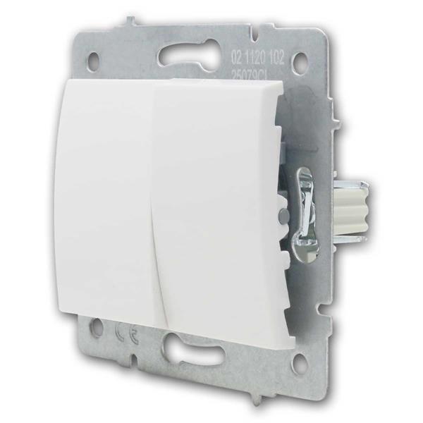 LOGI series toggle switch, light switch 2-fold | white