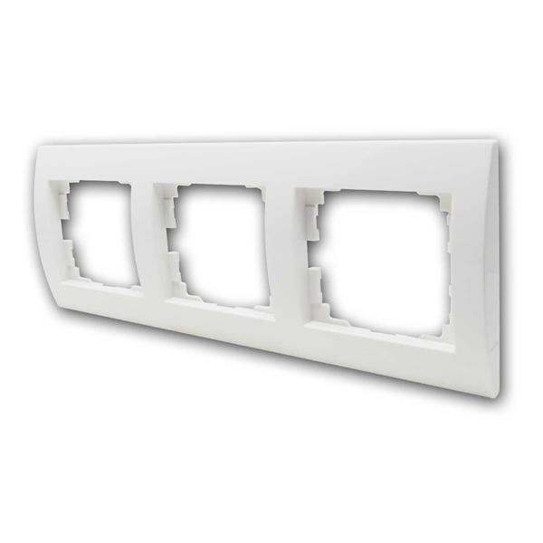 LOGI 3-fold frame for horizontal installation | white shiny