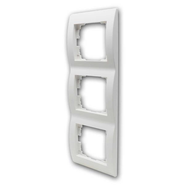 LOGI triple frame for vertical installation | white