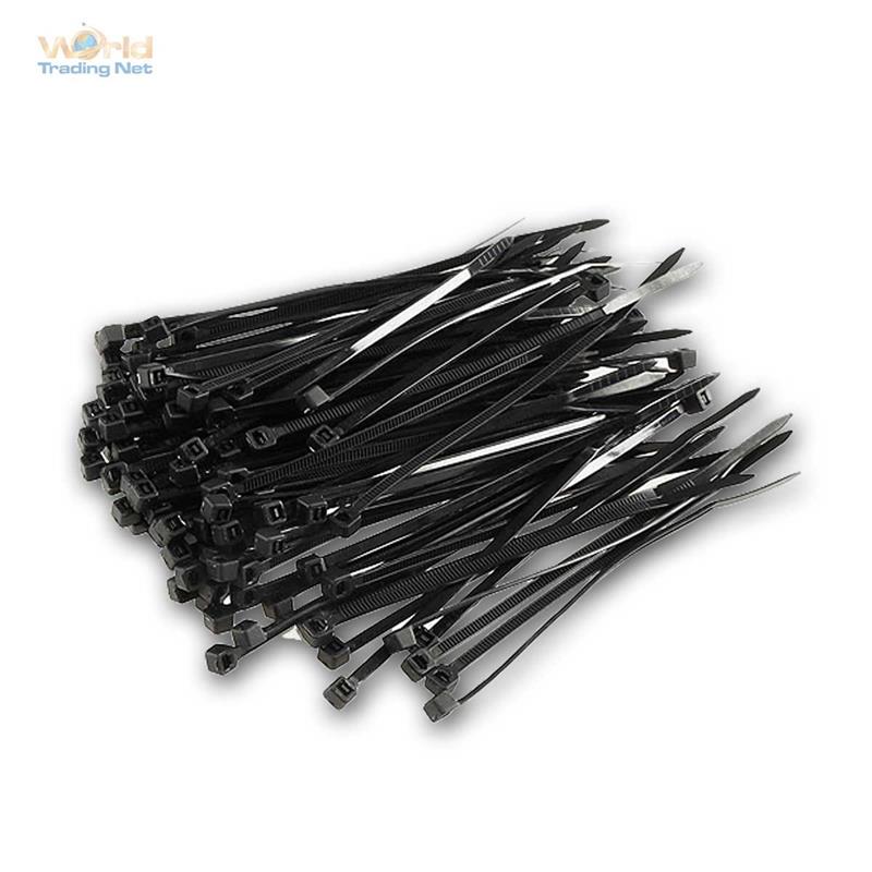 Cable Binders Set, Black, 100 - 1000 Pack UV Solid Cable Binders High  Tractive F