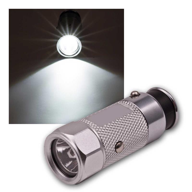 Herrliche LED COMMANDER Mini Taschenlampe in violett > 200 Lumen LED Licht 