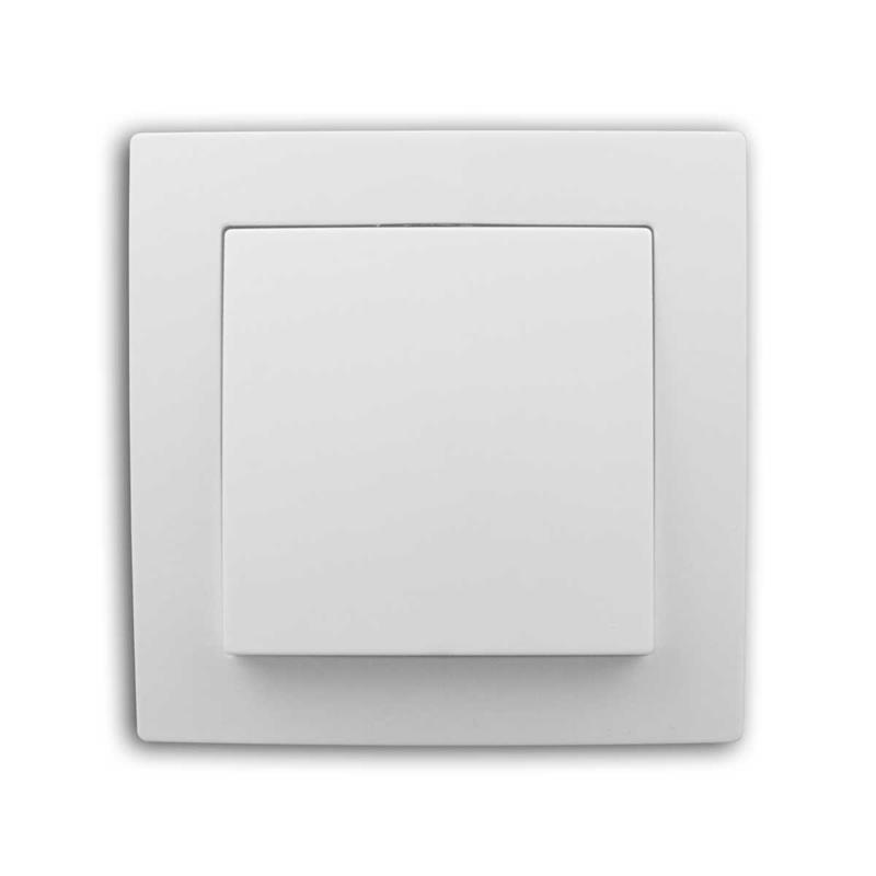 Lichtschalter weiß matt Serie FLAIR unterputz-Schalter 230V Wechsel-Schalter
