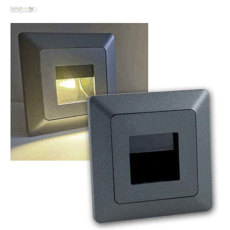 Lampe für UP-Schalter-Dose 230V Leuchte LED Wand-Einbaustrahler Serie MILOS
