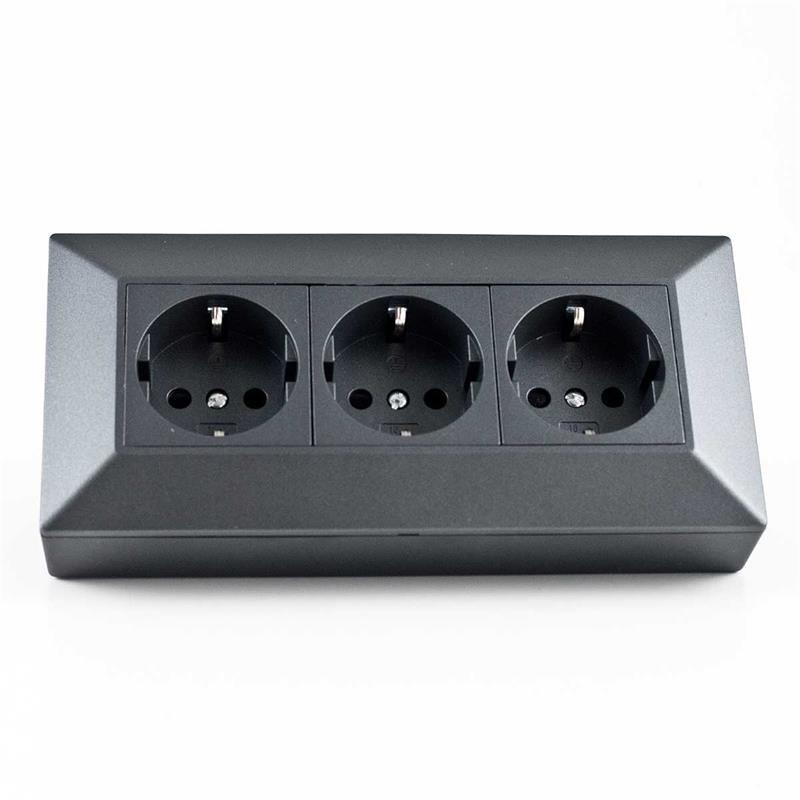 2-fach Steckdosenblock + 2x USB DELPHI weiß 22140 Aufbau-Montage Steckdose  mit USB Lade-Buchse